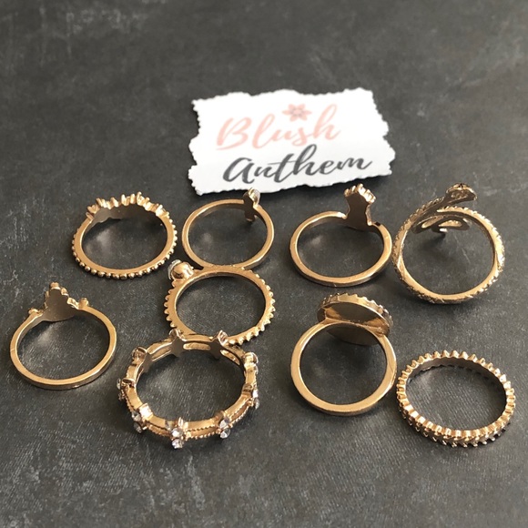 3/$25⚡️snake boho faux Opal stackable ring set - Picture 14 of 14